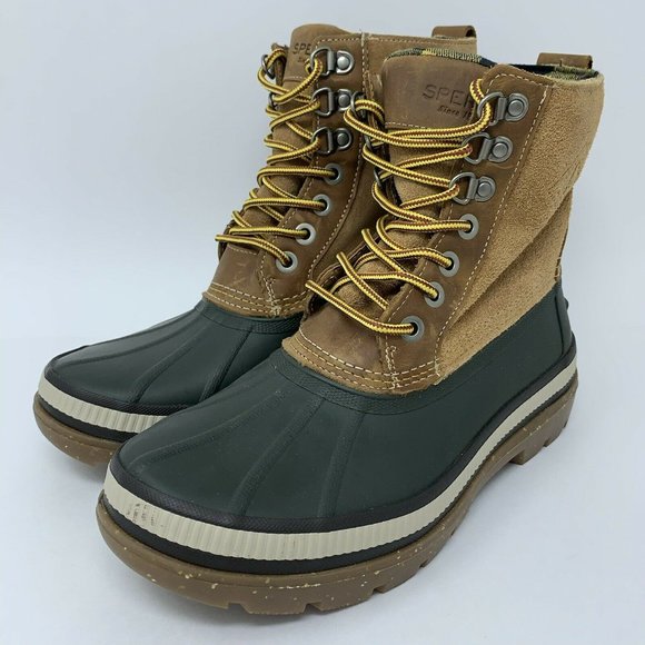 Sperry Top Sider Ice Bay STS20734 Olive Tan Duck 8 - Picture 4 of 11